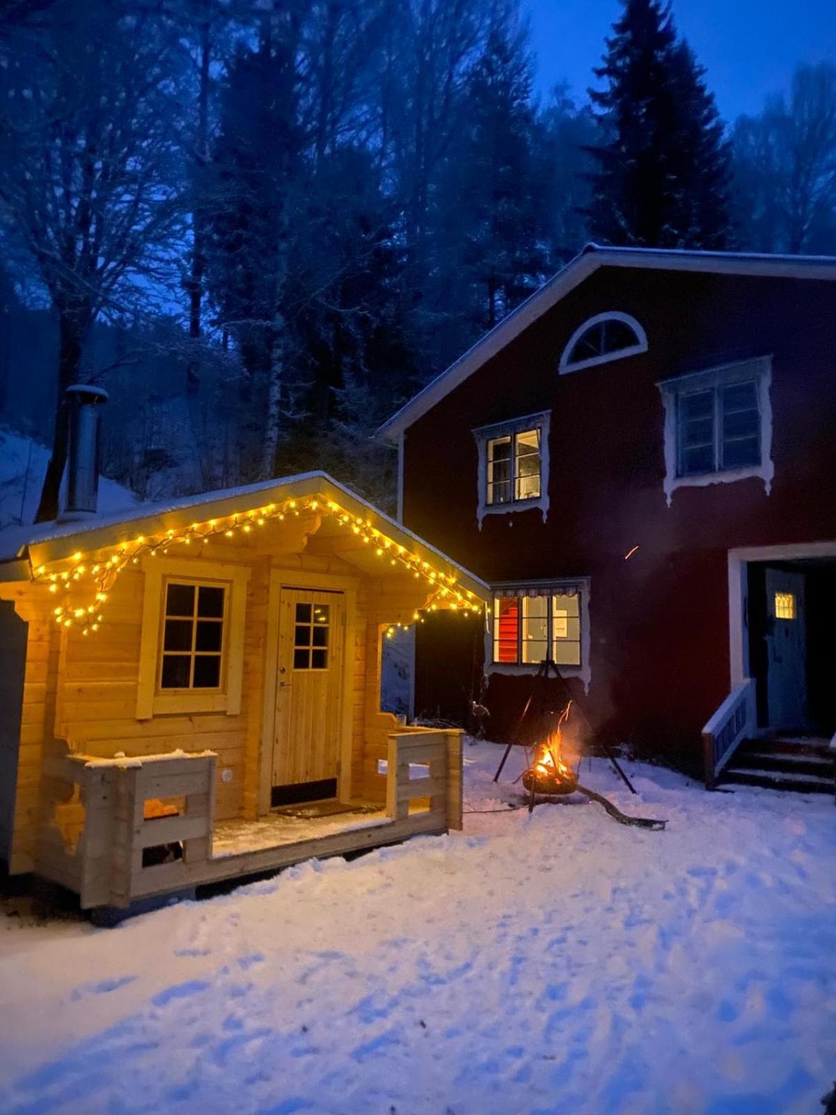 Charmig Villa Med Bastu Och Snabbt Wifi Långav Exteriör bild